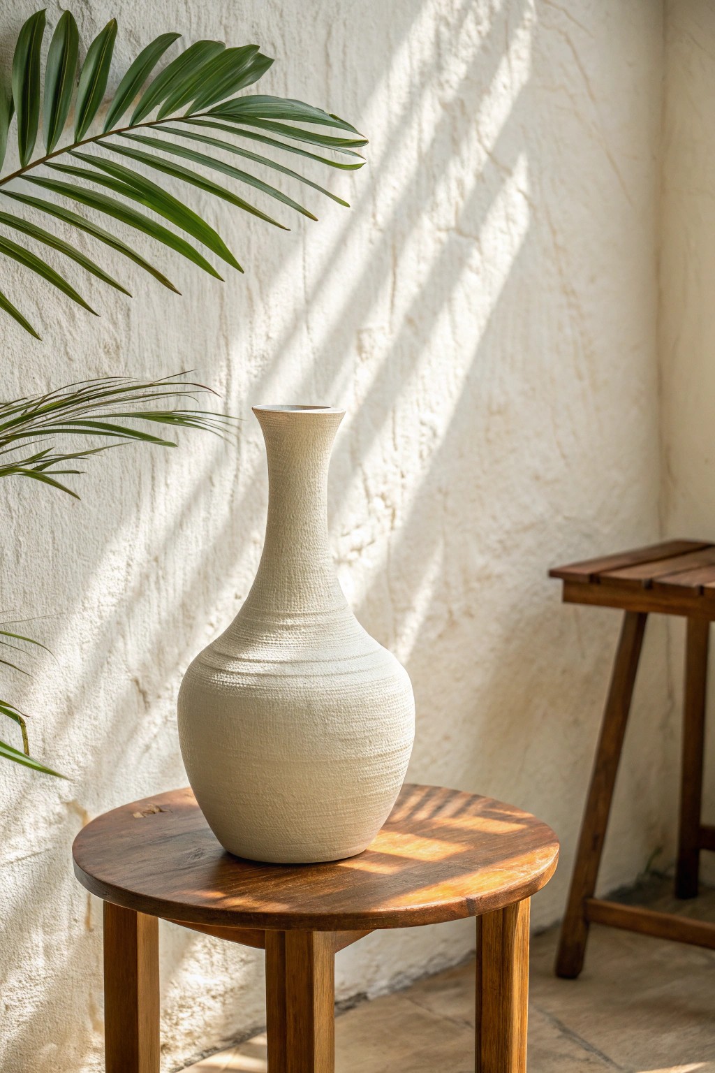 Soft neutrals and natural textures bring serene spaciousness to small living rooms.