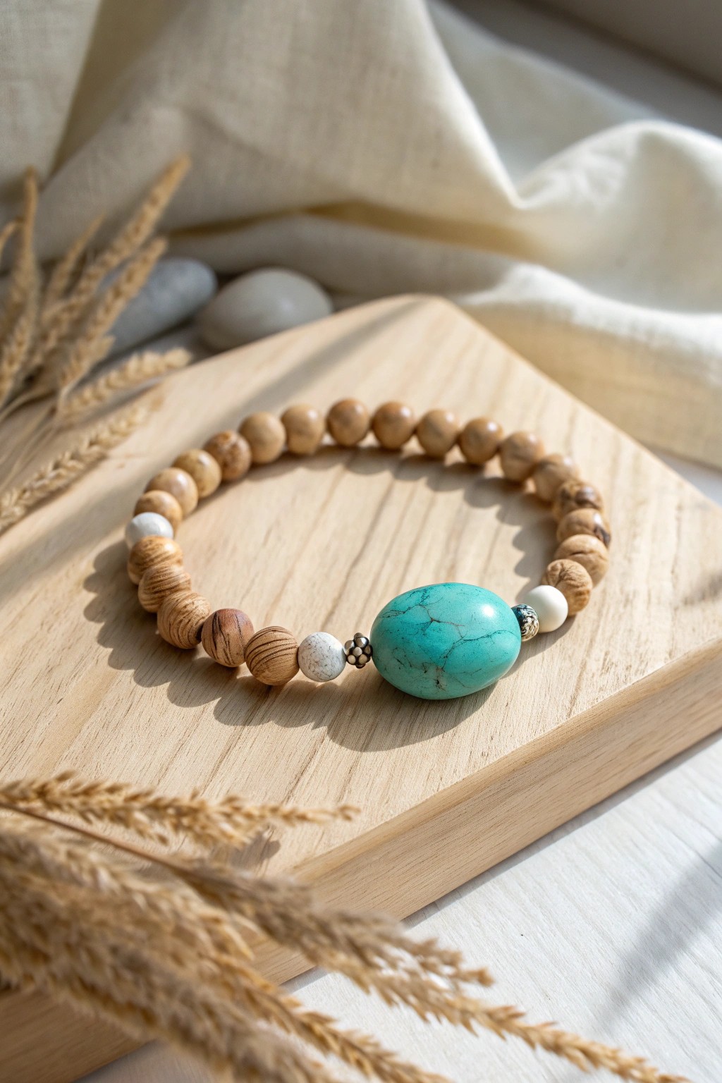 Elevate your style with a statement bead centerpiece—where simplicity meets artisan beauty.