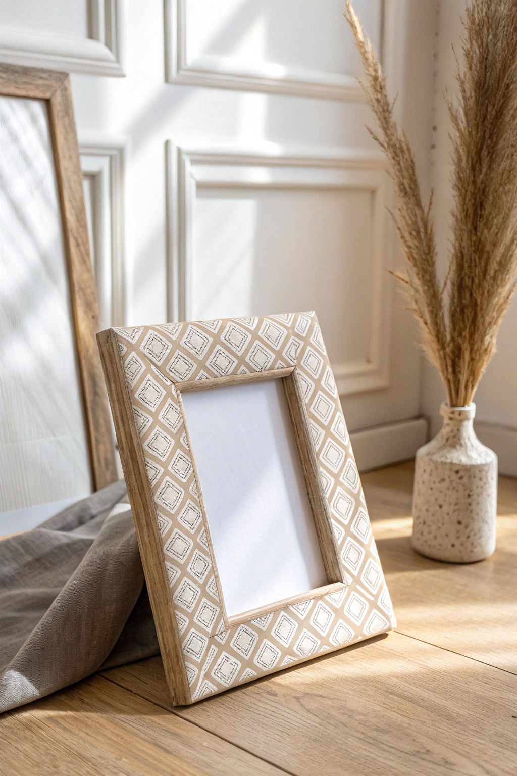 Elevate your space with a fabric-wrapped picture frame—where minimalism meets cozy, handcrafted charm.