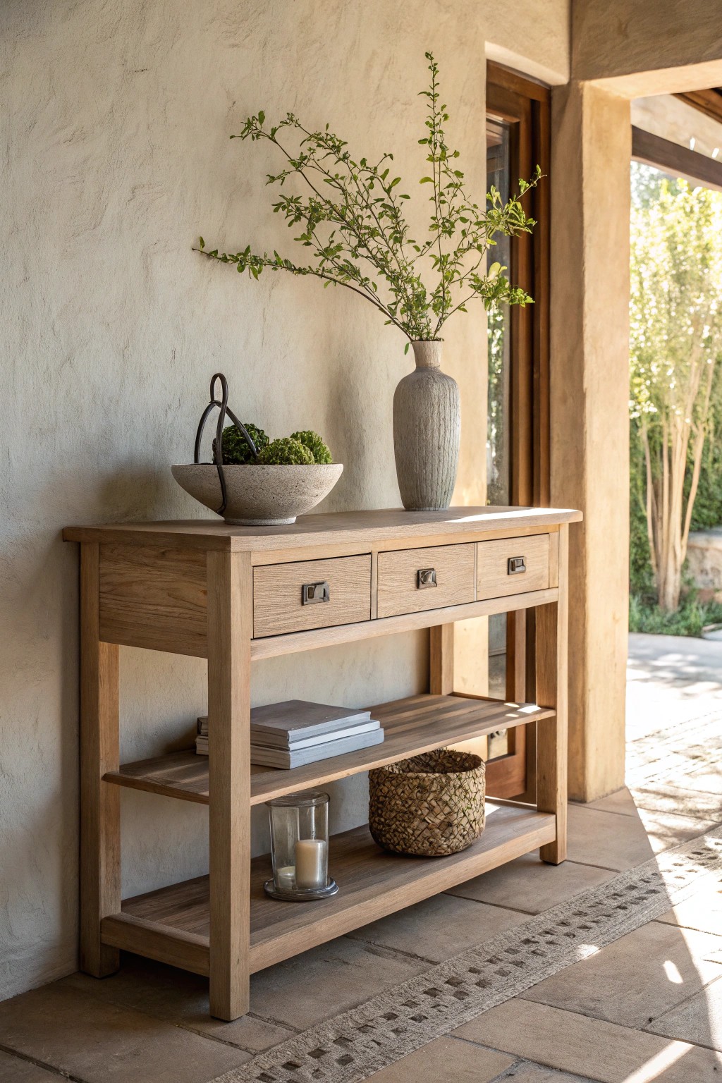 Elevate your entryway with a timeless, handcrafted console table—where simplicity meets function.