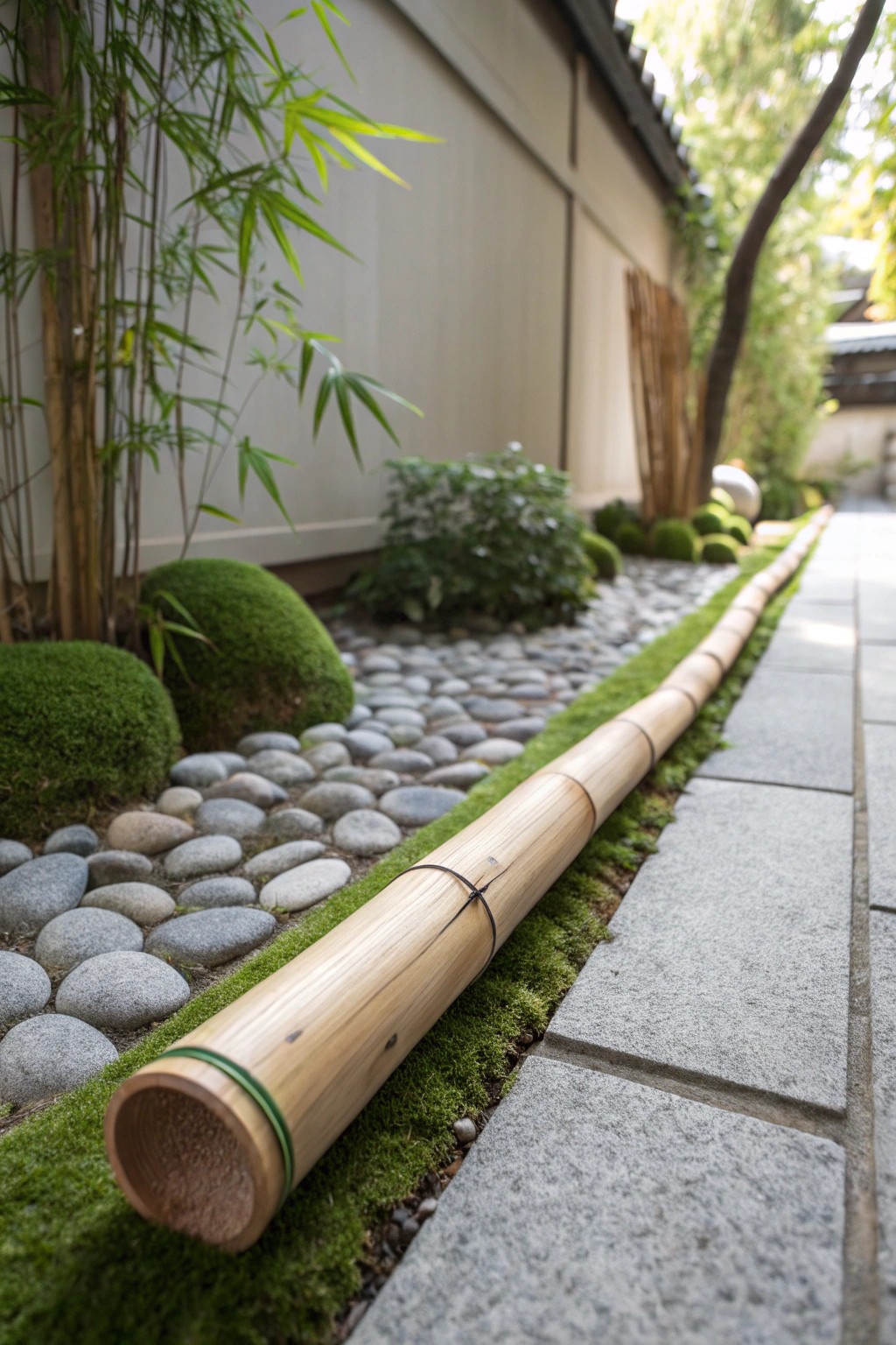 Elevate your walkway with the natural beauty and craftsmanship of bamboo accents.