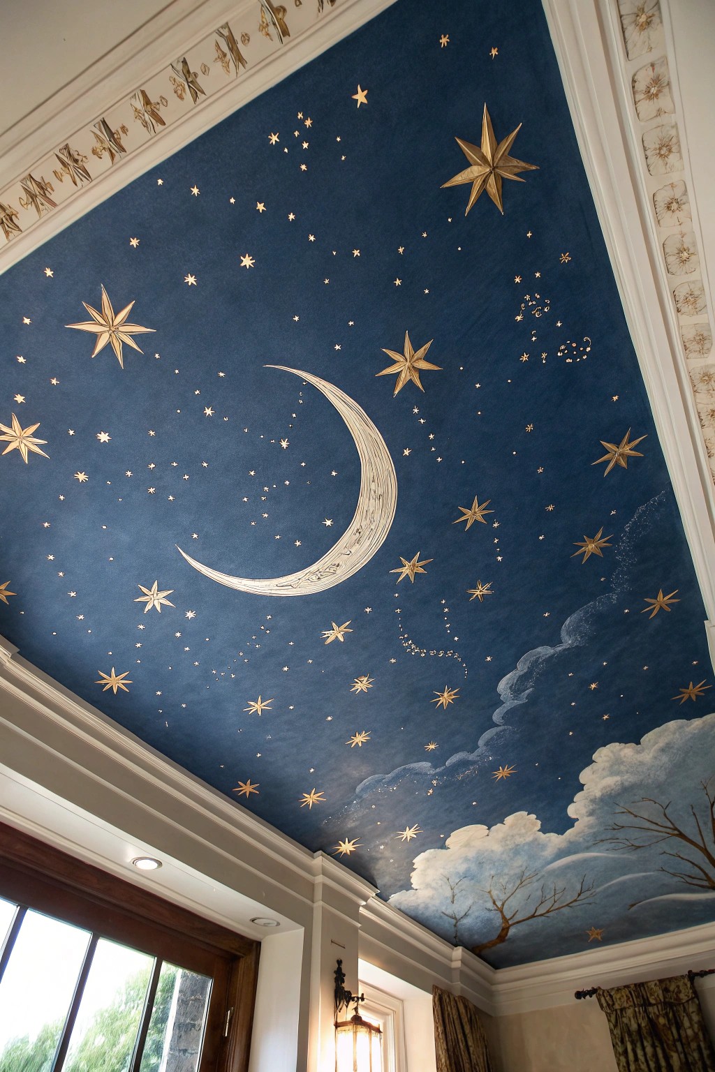 Transform your ceiling into a serene starry night—pure magic above.