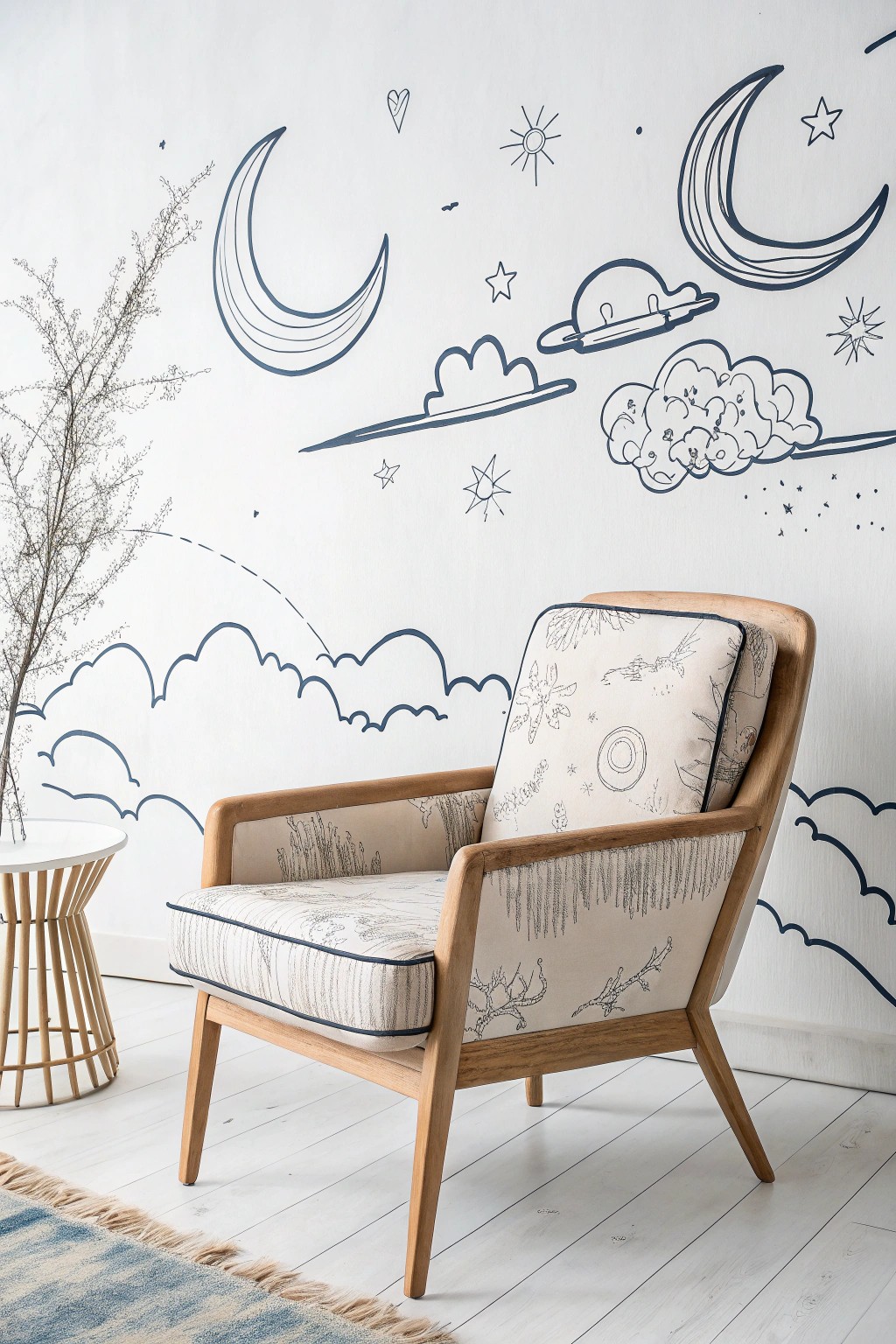 Let your favorite chair drift into a dreamy, surreal world—creativity takes flight!