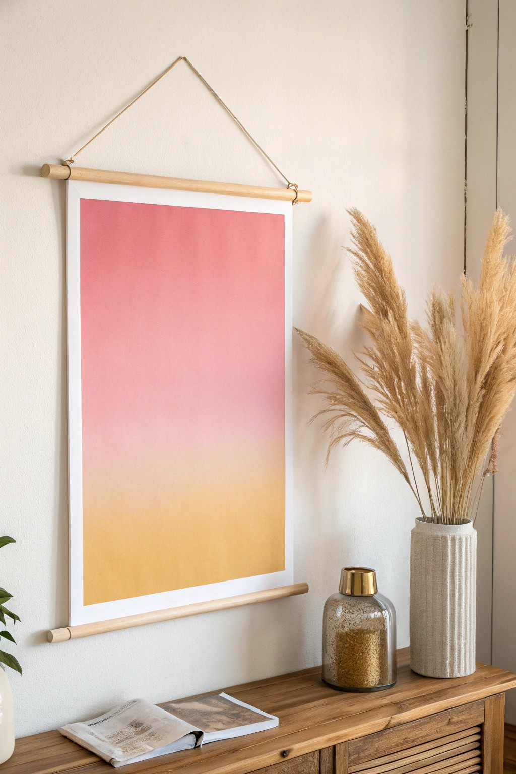 Elevate your space with dreamy gradient magic—simplicity and bold color meet Scandinavian charm.