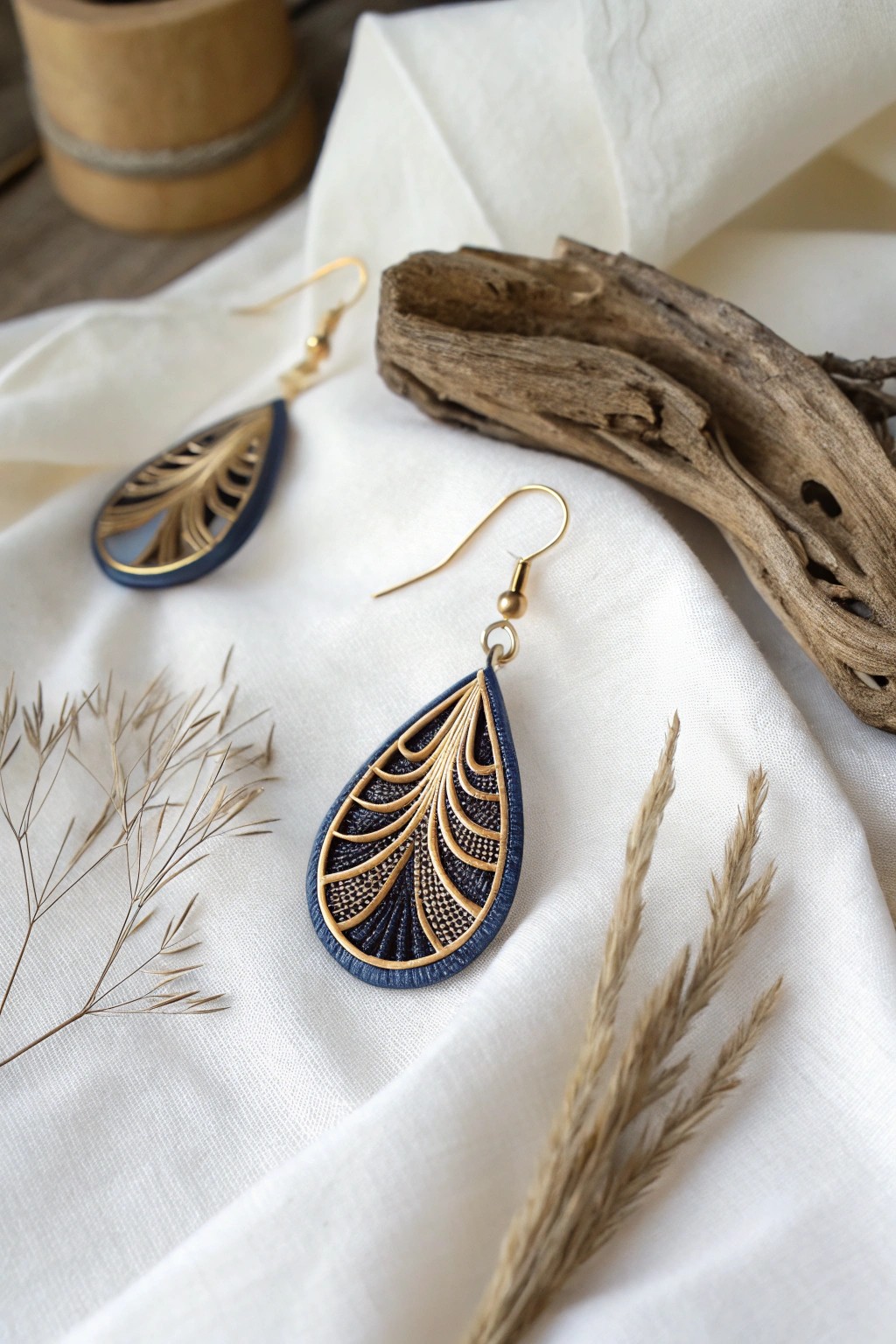 Bold quilled beauty: Elevate your style with handcrafted statement earrings.