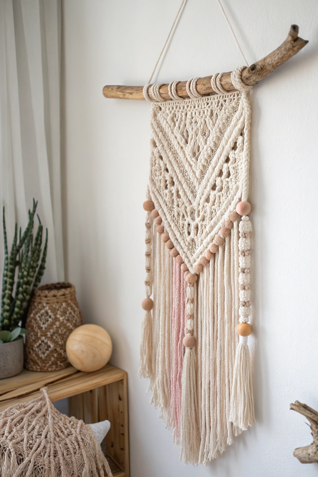 Elevate your space with handcrafted, minimalist crochet wall art—where simplicity meets natural beauty.