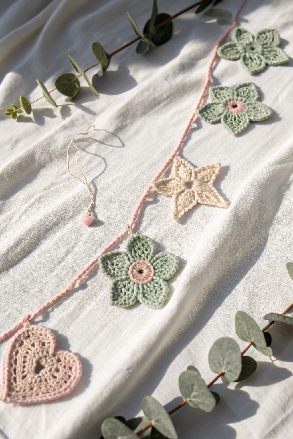 Bring playful charm to your space with a handcrafted crochet garland.