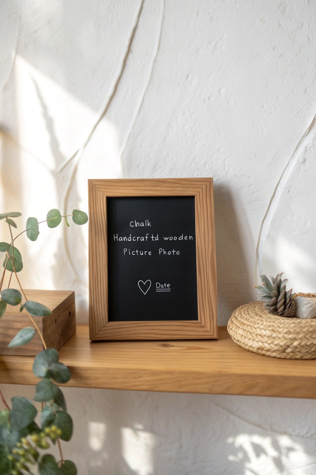 Personalize your memories—add chalkboard captions to your DIY photo frames for a touch of creativity and charm.