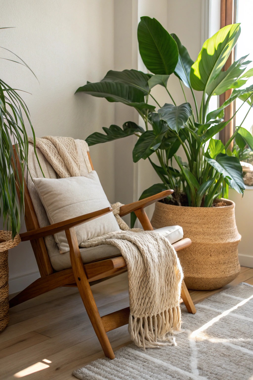 Freshen your reading nook with natural beauty and handcrafted charm.