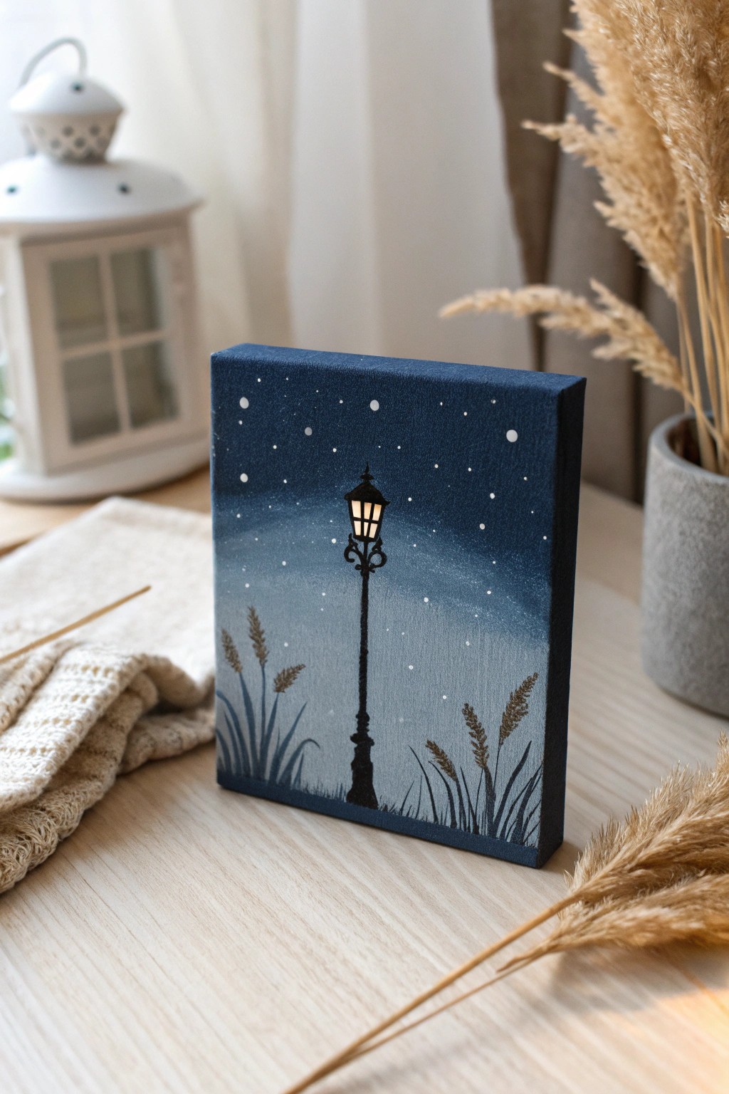 Tiny canvas, big city dreams—capture the magic of urban nights in miniature art.
