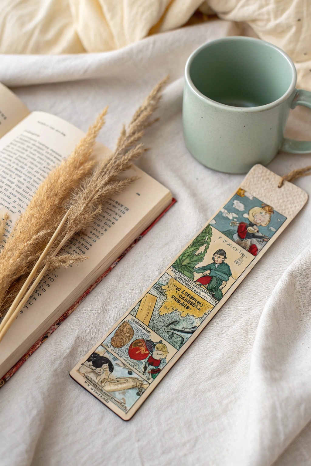 Bring a smile to your reading with a charming comic strip bookmark—playful, handmade, and uniquely yours.