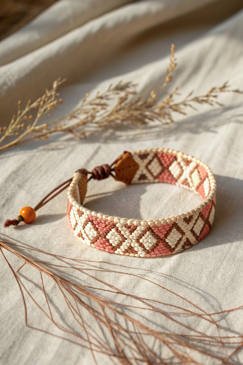 Modern friendship: geometric patterns meet minimalist beauty.