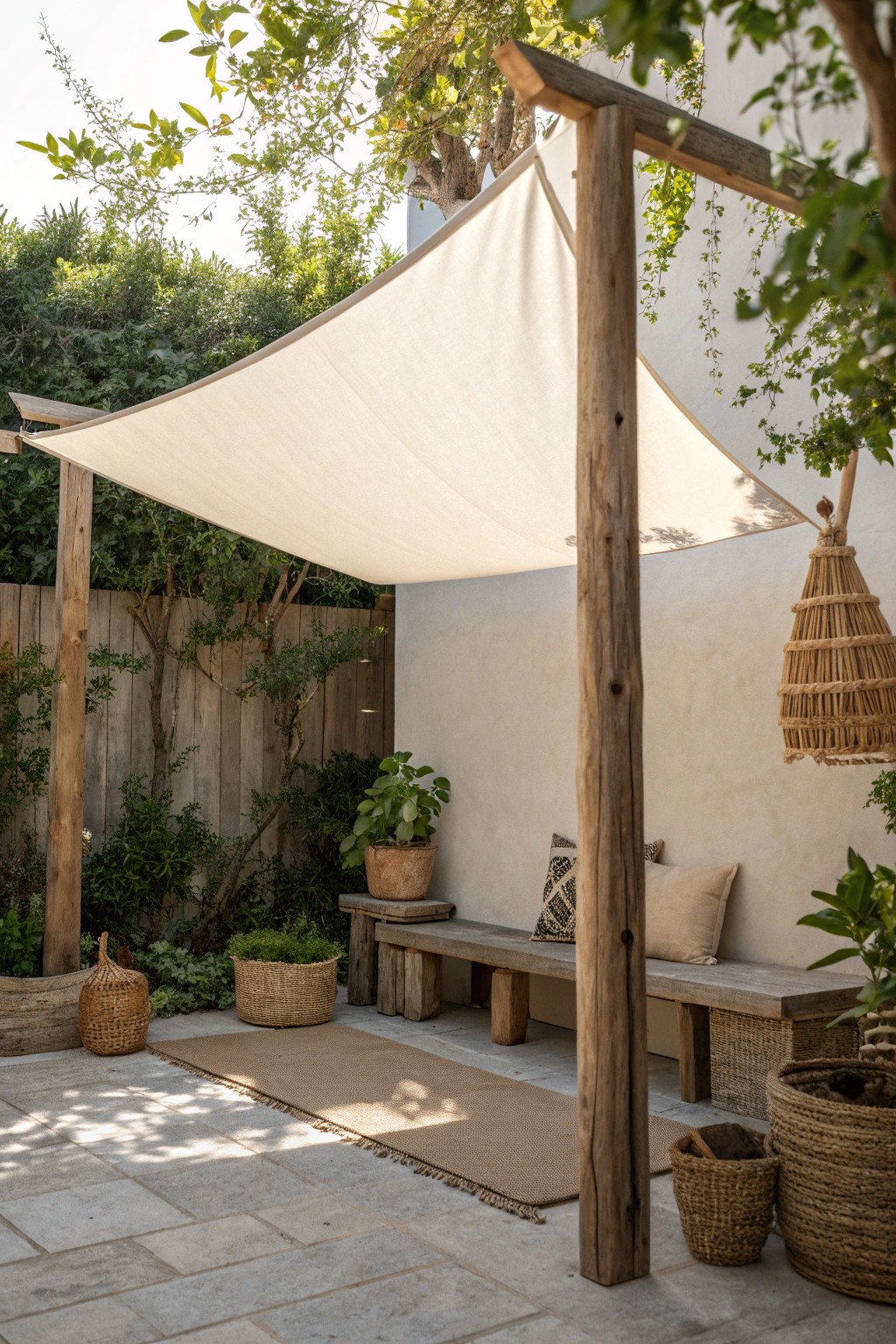 Transform your patio with a breezy DIY shade sail—simple, stylish, and perfect for sunny days.