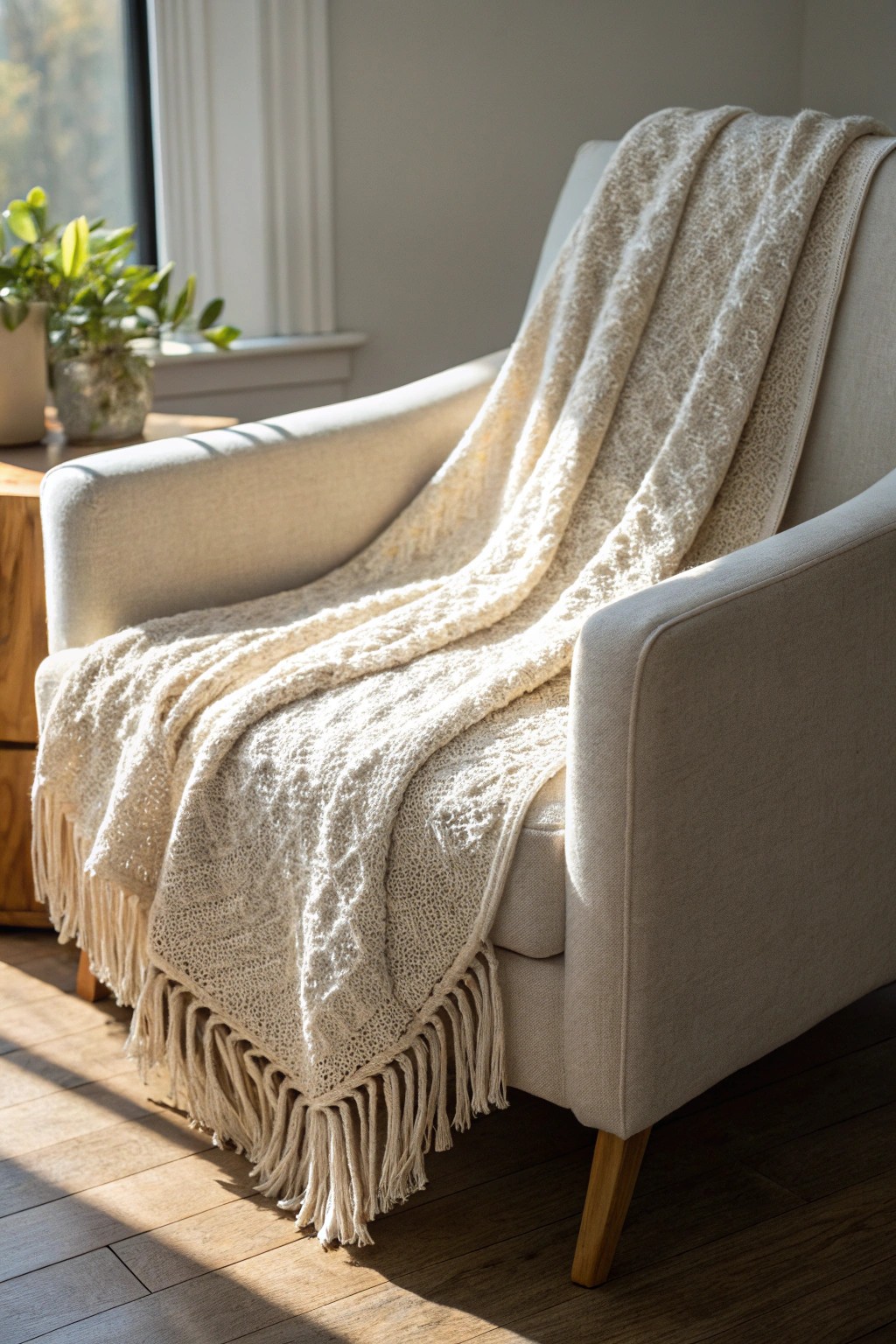 Elevate your space with cozy, textured throws—simple luxury for any room.