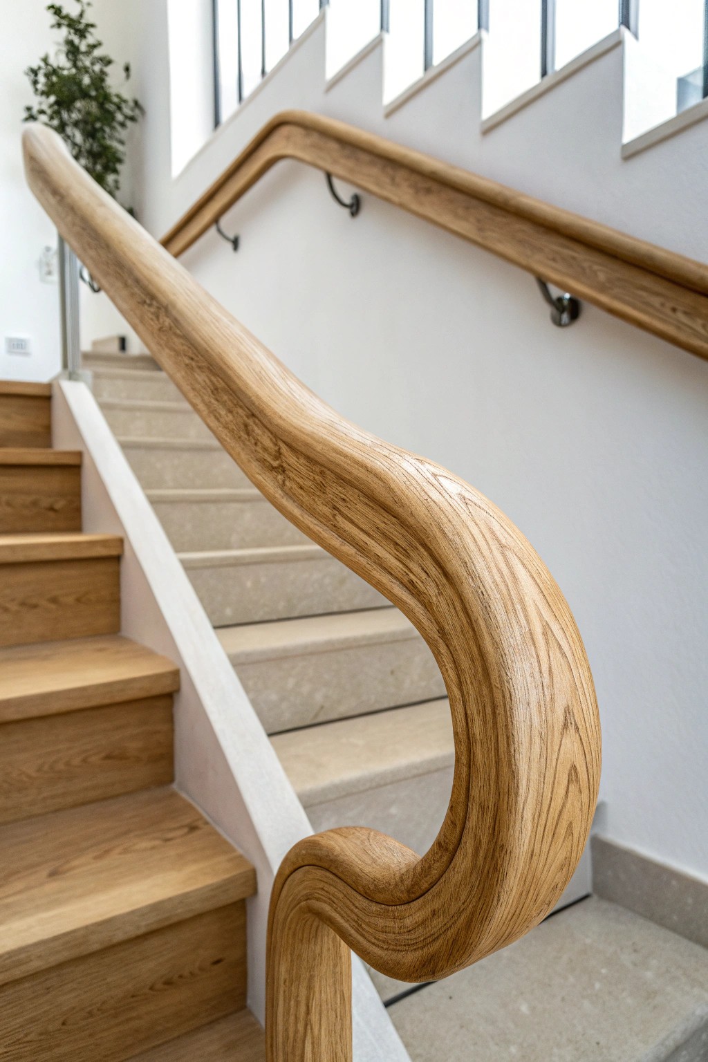 Bring nature’s gentle curves indoors with an artisan-crafted wave handrail.