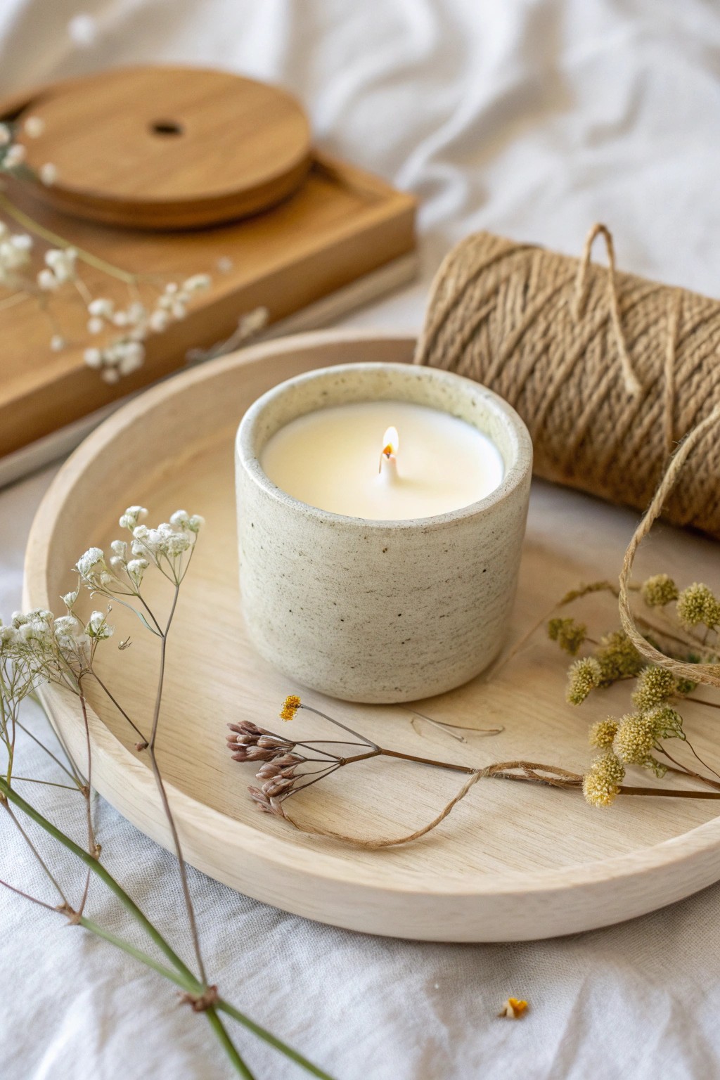 Craft your own cozy memories with a handmade soy candle.
