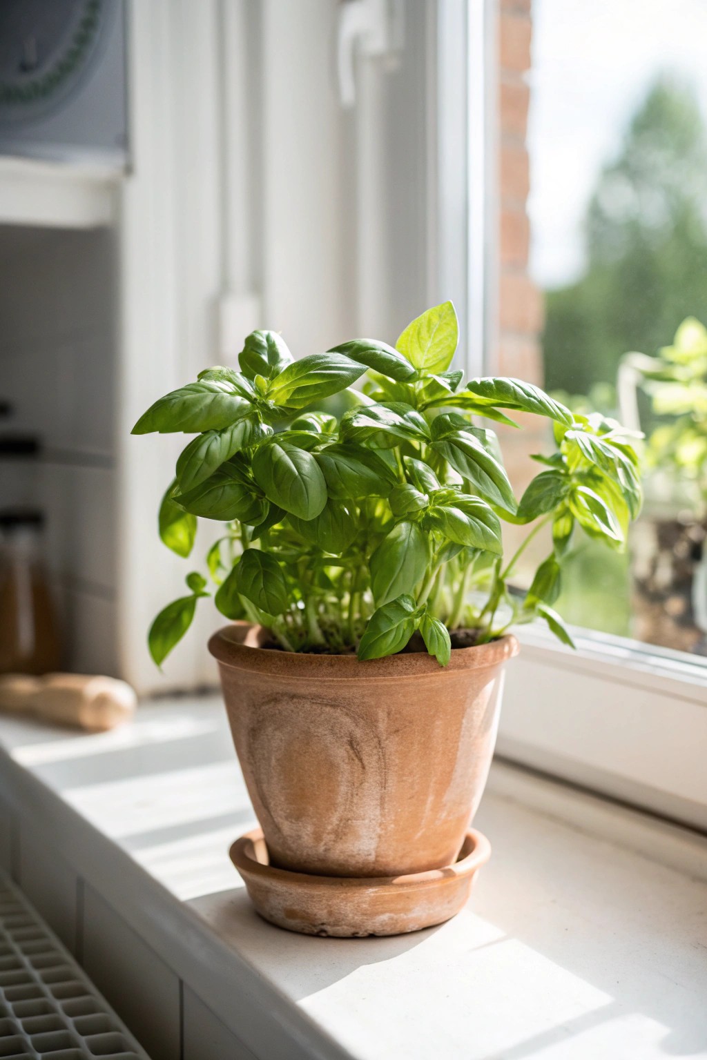 Bring fresh energy to your galley kitchen with a touch of green.