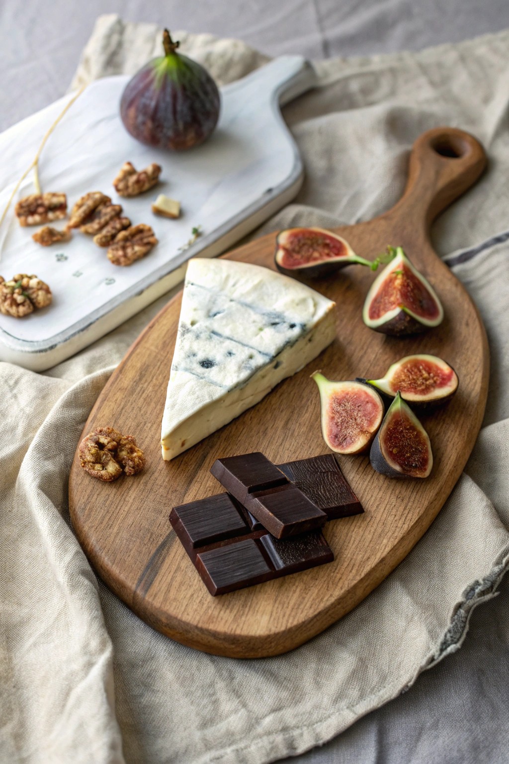Elevate your next gathering with this artful chocolate & cheese pairing board.