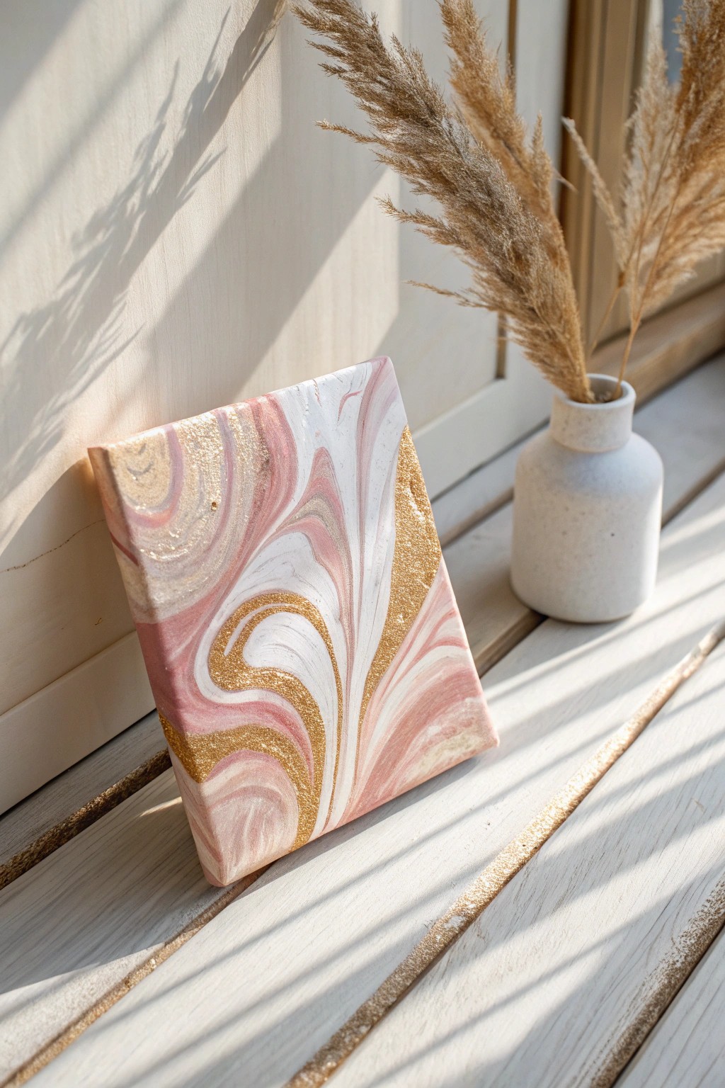 Modern abstract swirls: a tiny canvas, endless creative possibilities.