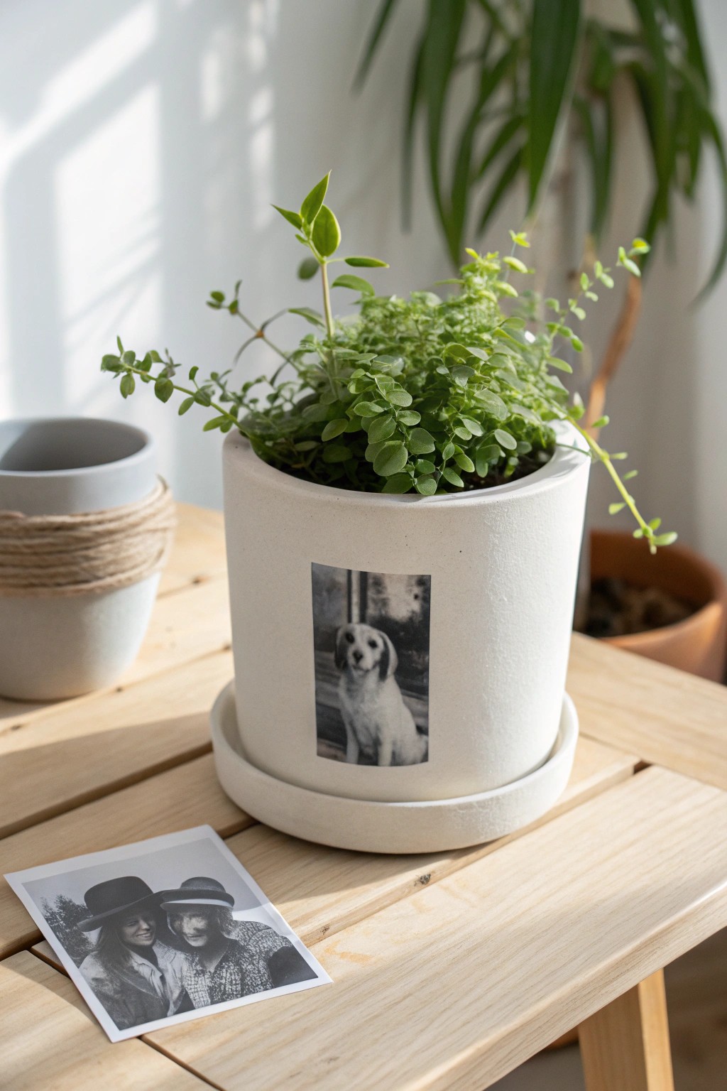 Cherish your favorite memories with a personalized photo planter—a beautiful blend of nature and nostalgia.