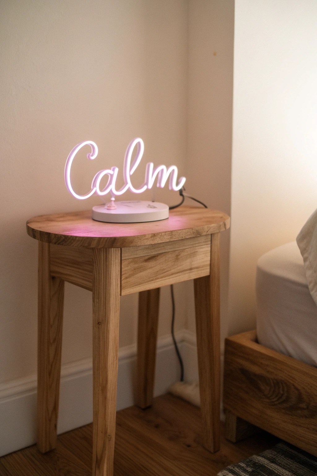 Elevate your space with a simple neon accent—where craftsmanship meets playful light.