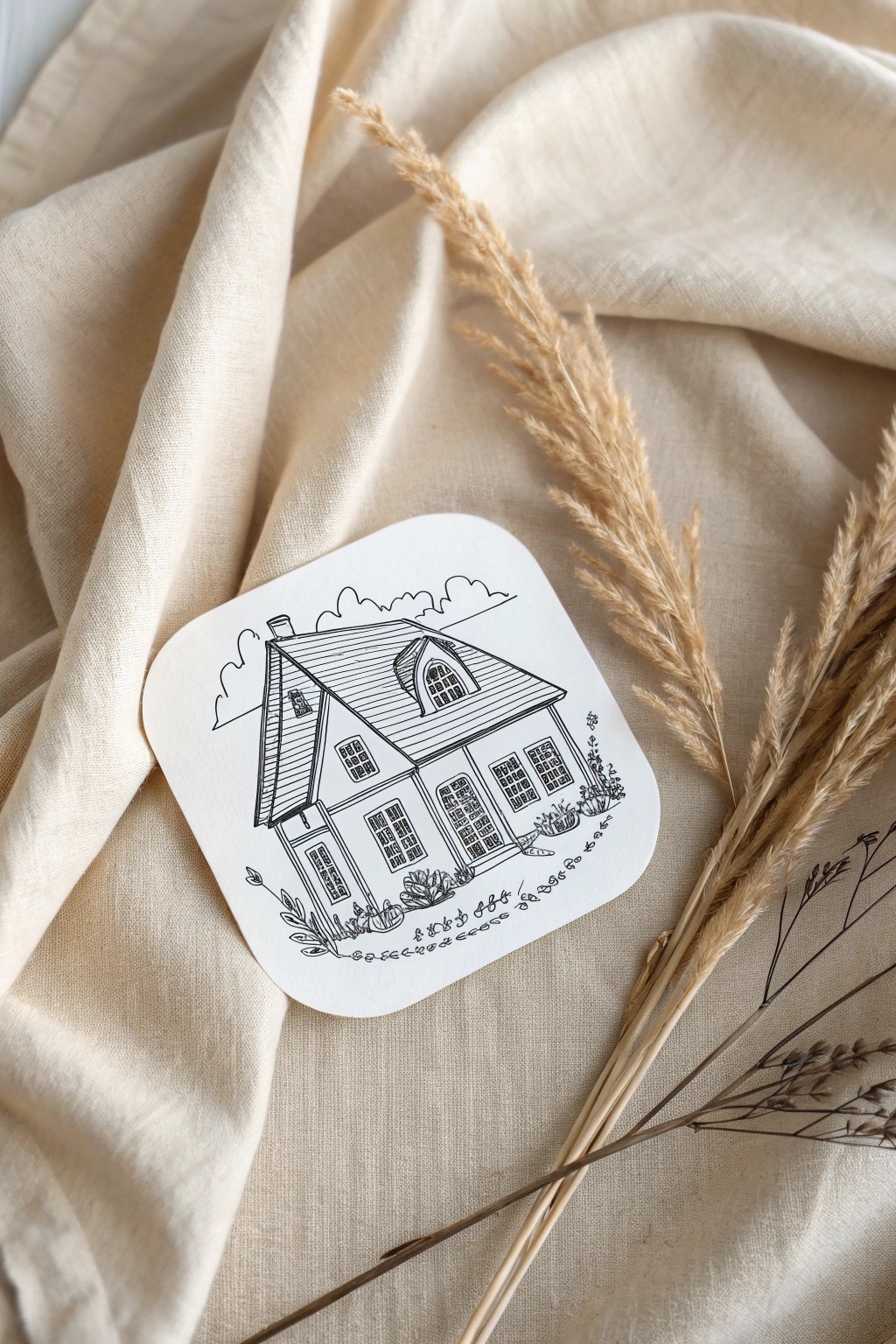 Turn your cherished home into a beautiful minimalist sticker keepsake.