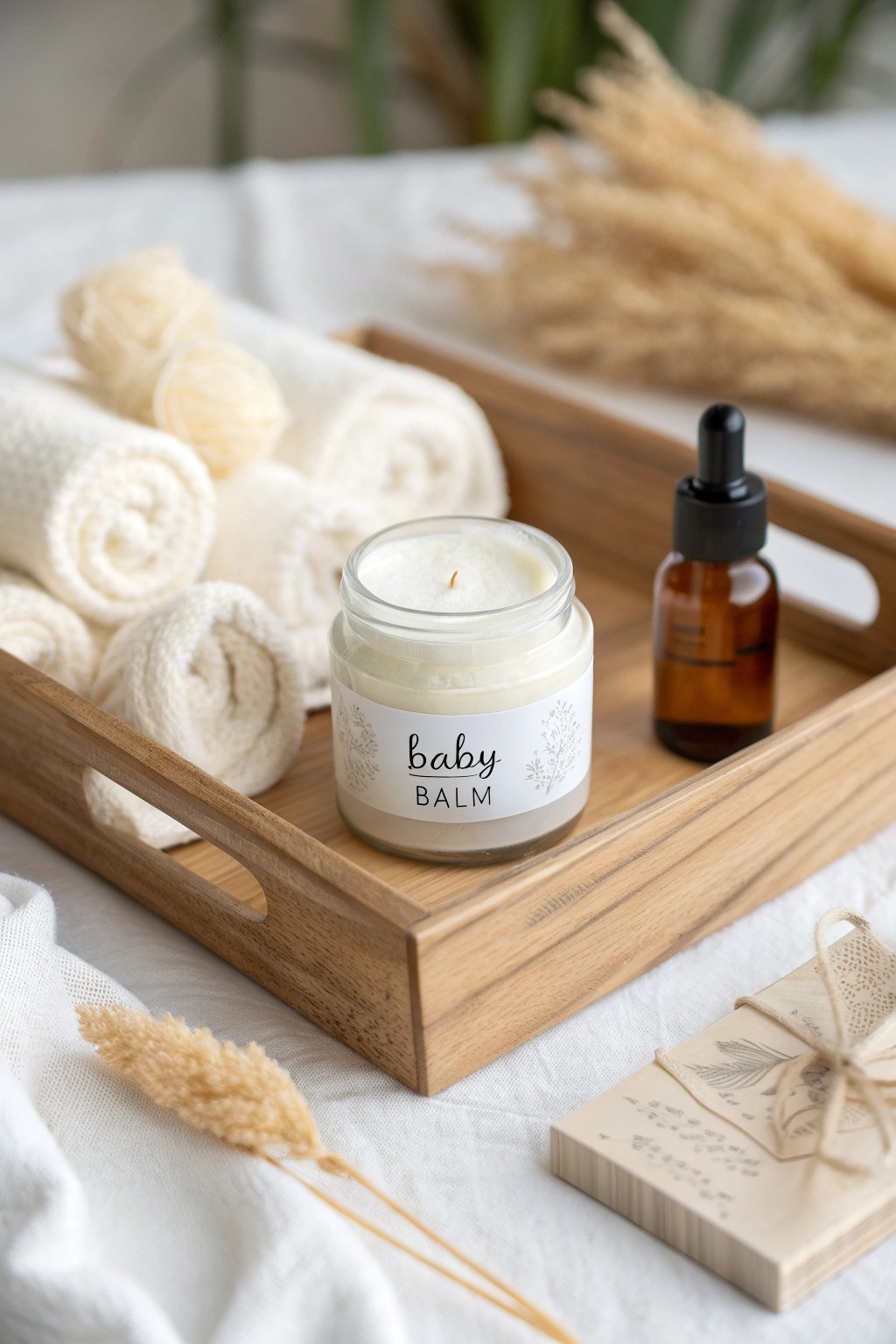 Handmade baby care kit: thoughtful, natural, and beautifully simple.