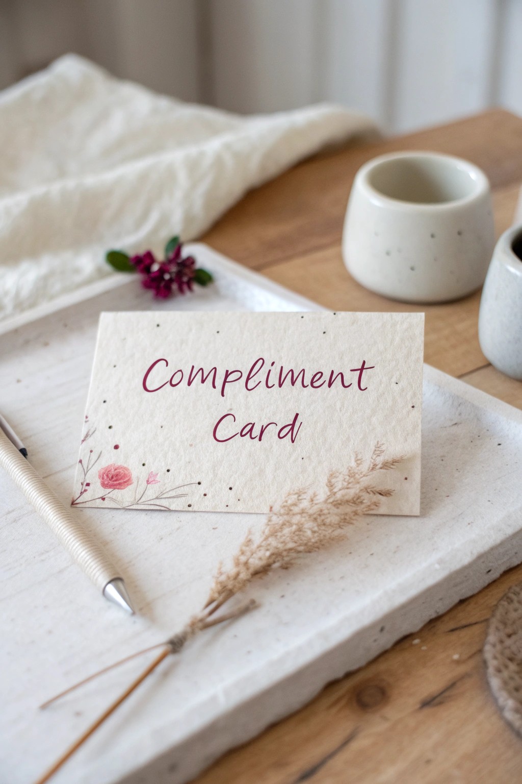 Celebrate friendship with a heartfelt compliment card—simple, beautiful, and made with love.