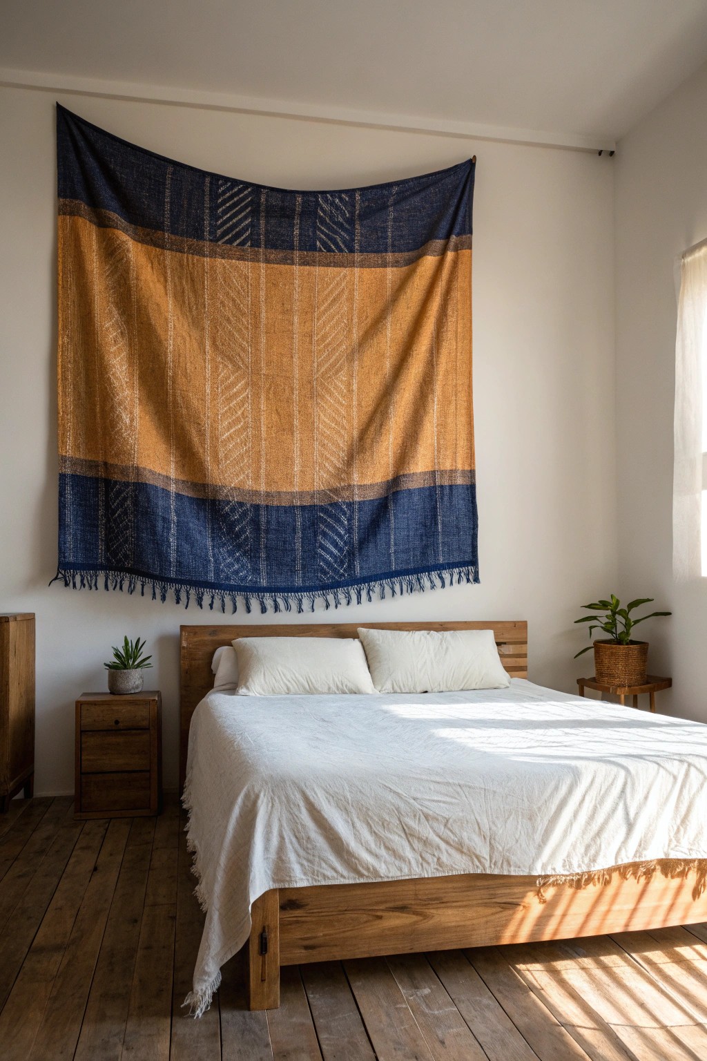 Elevate your bedroom with a handcrafted tapestry headboard—where artistry meets tranquility.