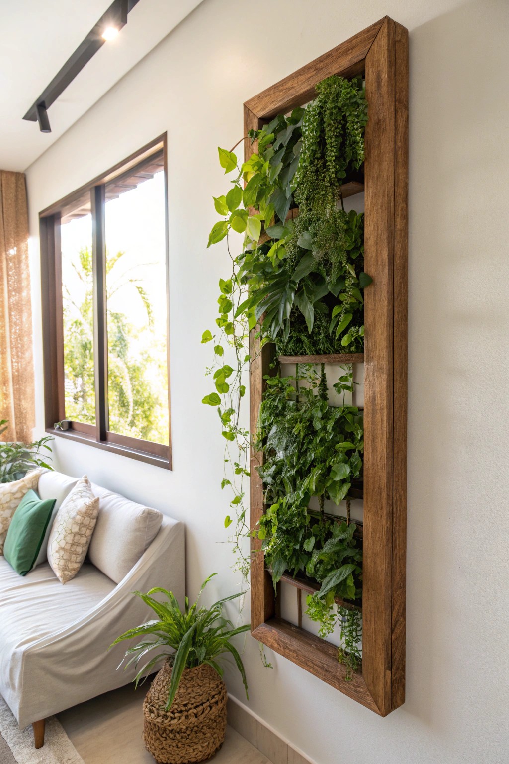 Bring nature indoors with a stunning vertical garden wall—simple, lush, and handcrafted.
