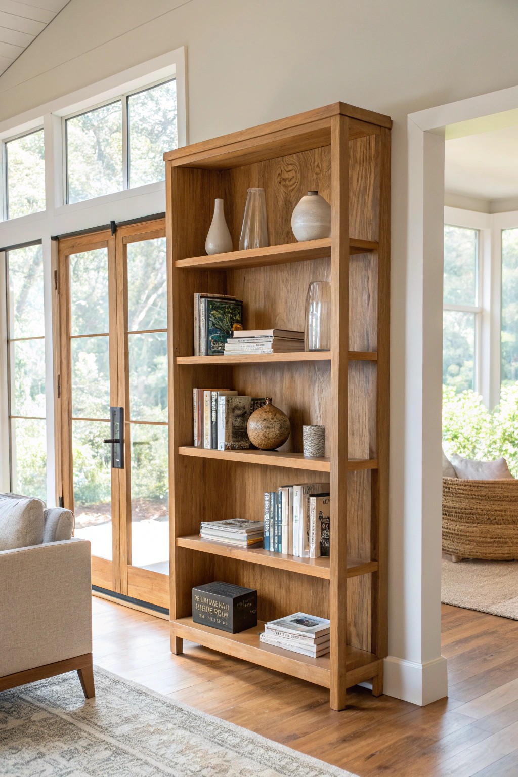 Let a stunning bookshelf define your space with style and simplicity.