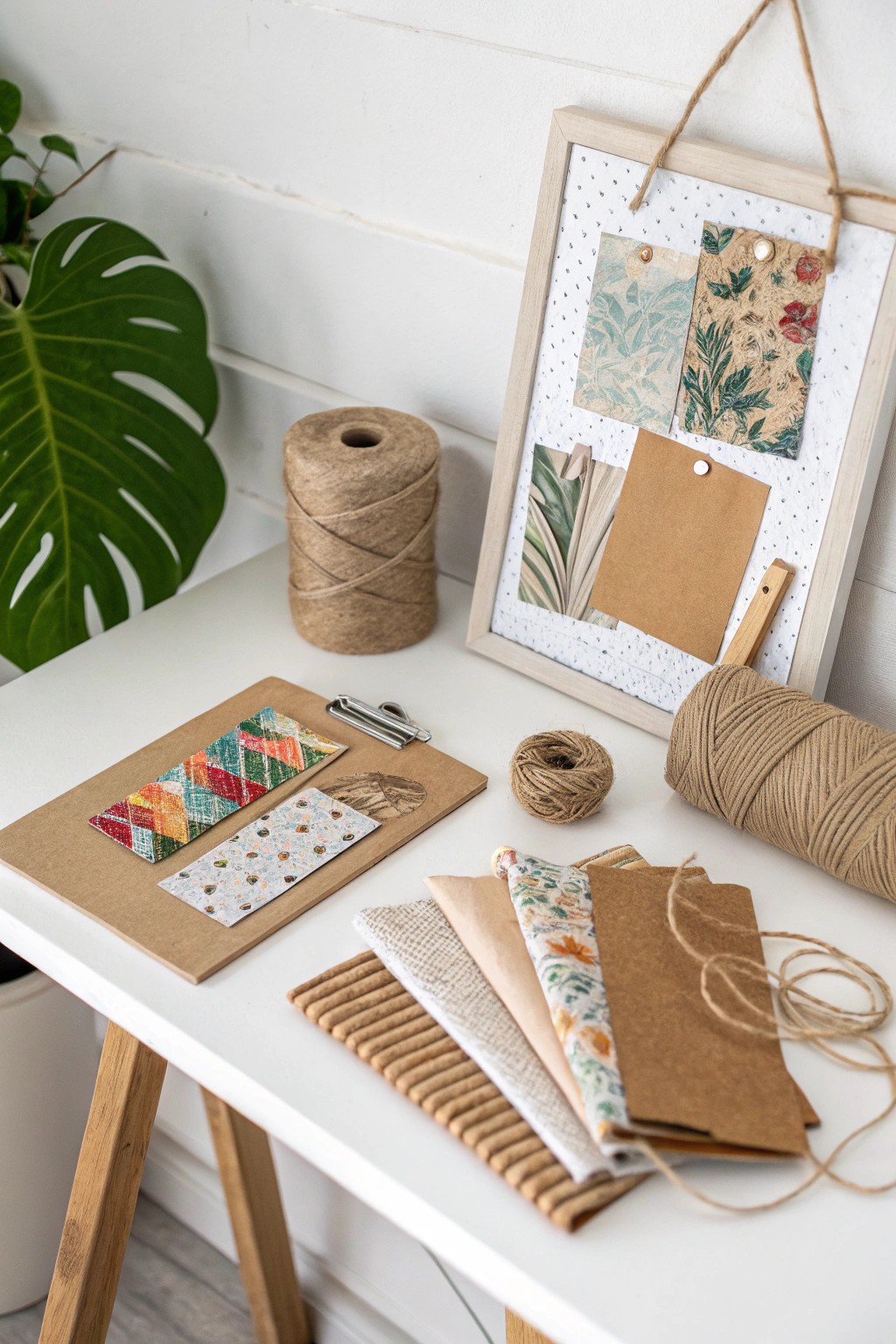 Elevate your creativity with a mood board made from upcycled treasures—where sustainability meets style!