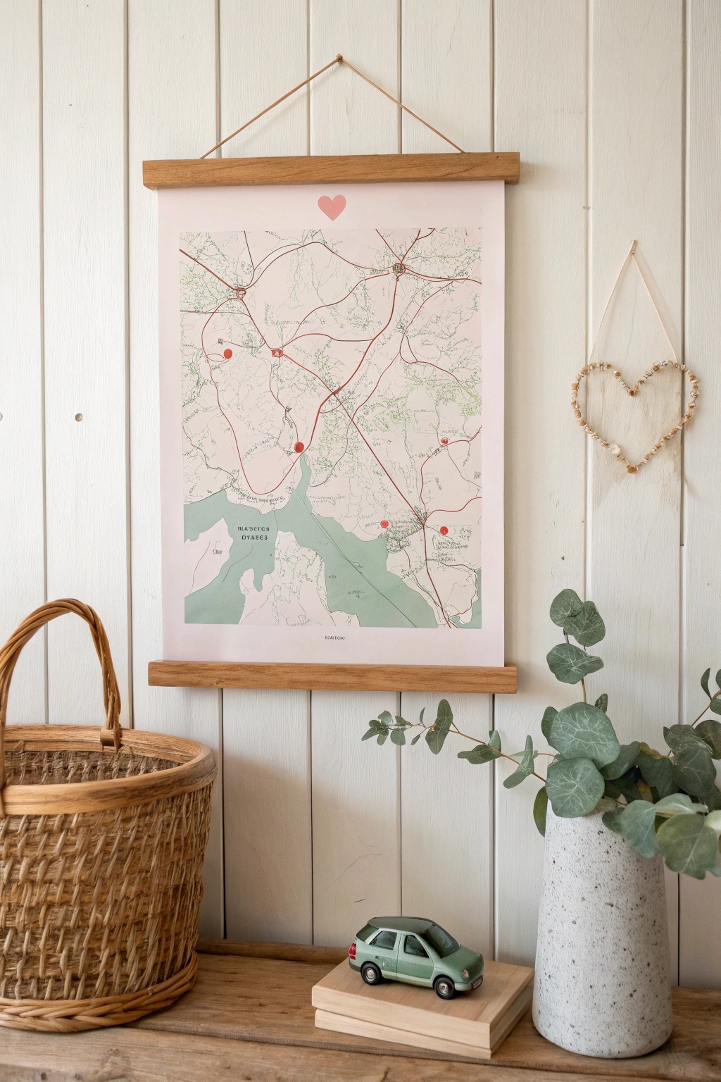 Map your memories: a handcrafted poster to celebrate your journey together.