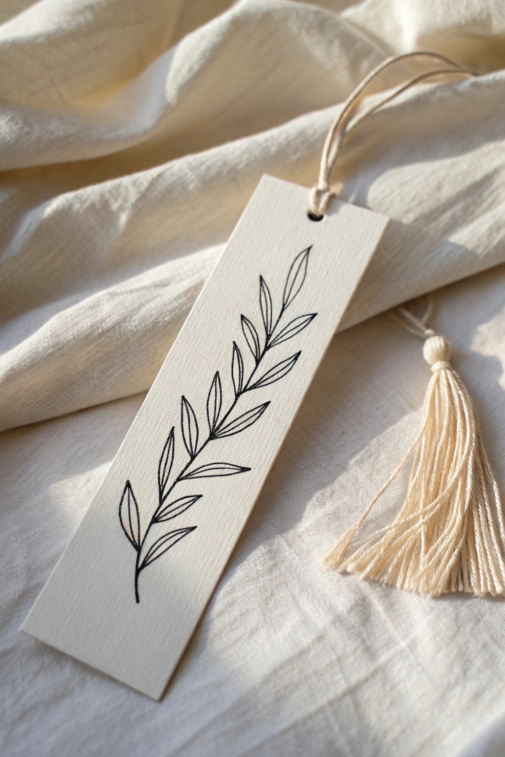 Minimalist line art bookmark—where simplicity meets natural beauty.
