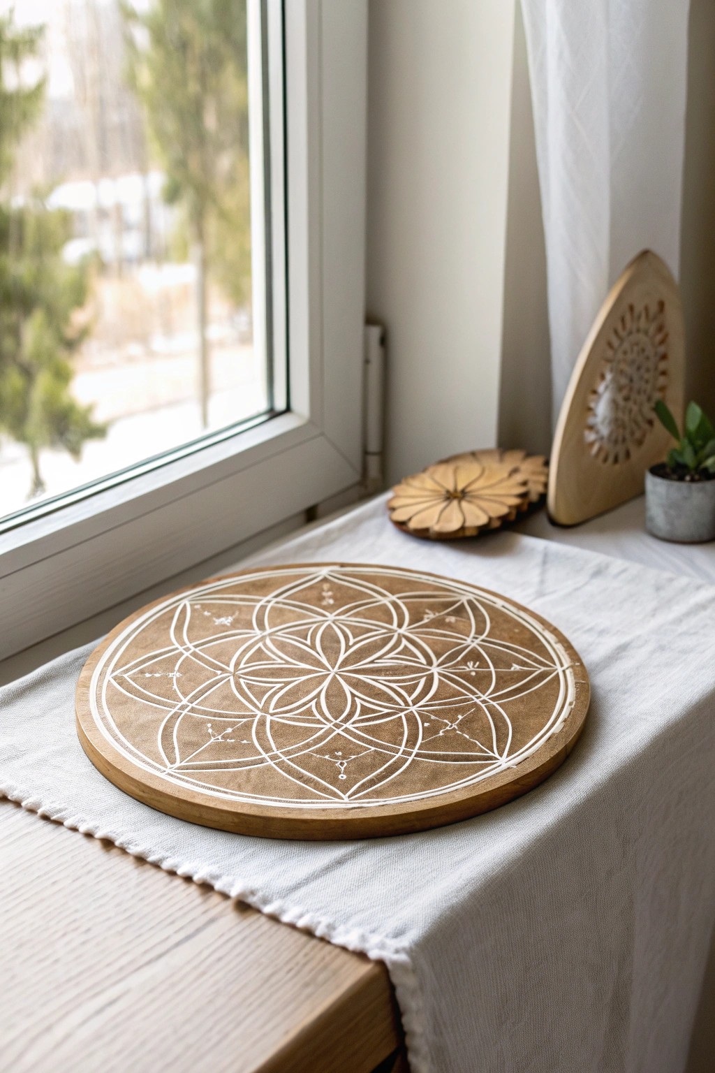 Elevate your classroom with the natural beauty of handcrafted sacred geometry.