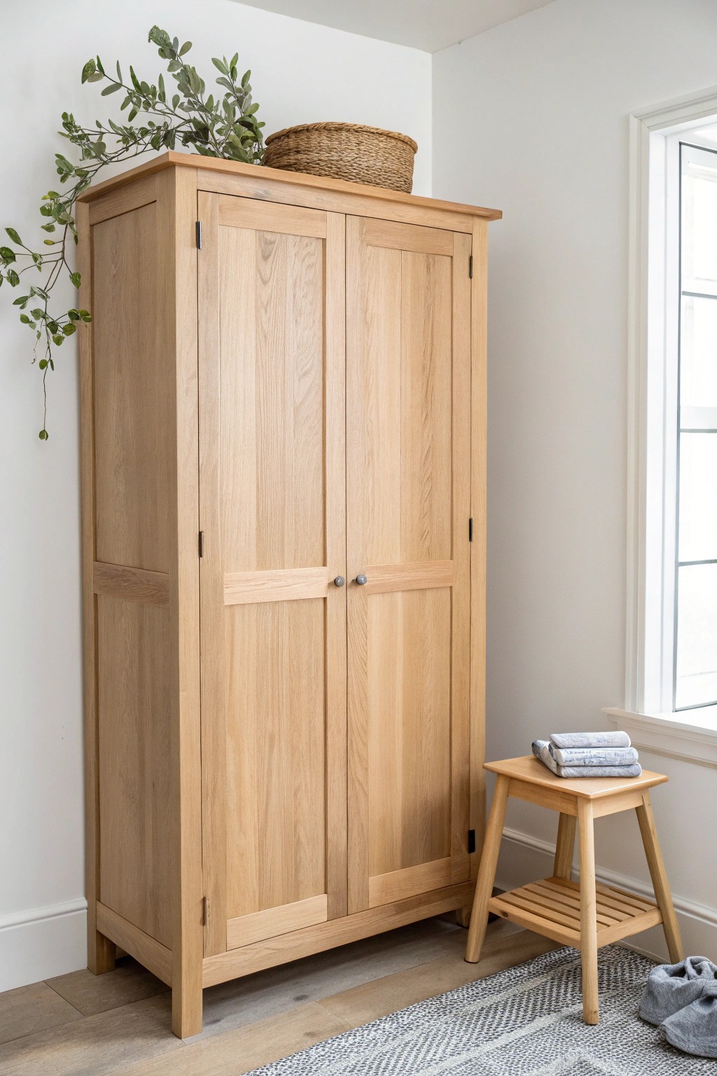 Maximize space beautifully with ceiling-height cabinetry—where elegance meets everyday function.
