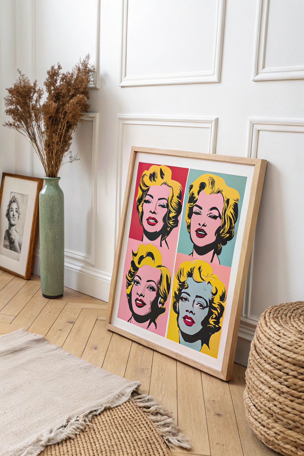 Bring bold color and personality to your space with a pop art portrait—modern, playful, and uniquely yours.