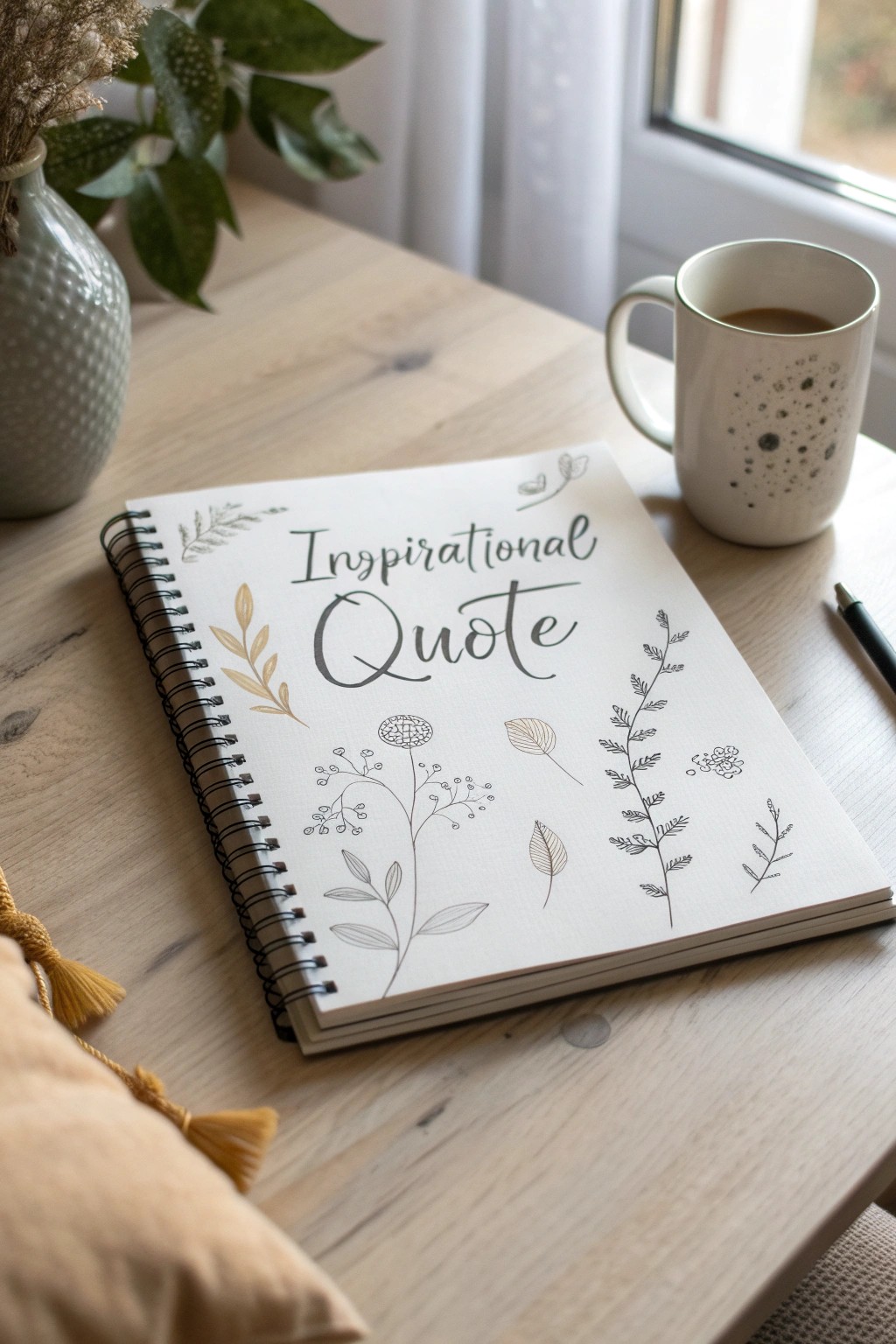 Hand-lettered quotes and cozy doodles: elevate your sketchbook with style and meaning.