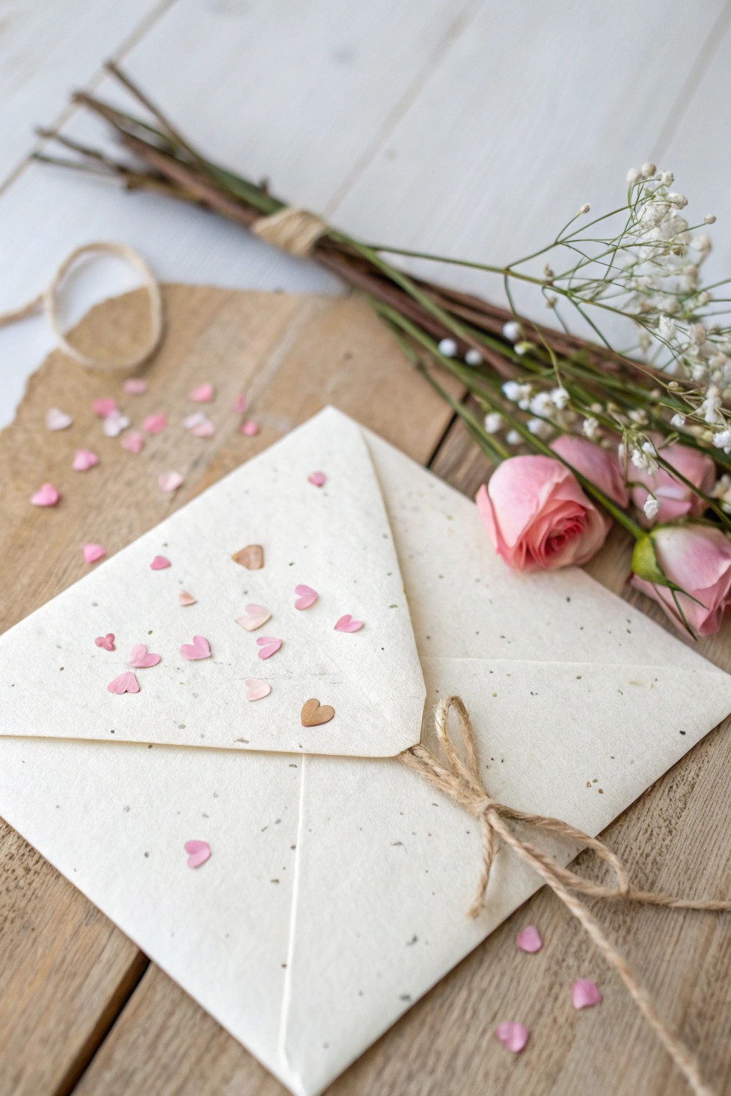 A confetti-filled envelope makes every birthday card for mom extra special.