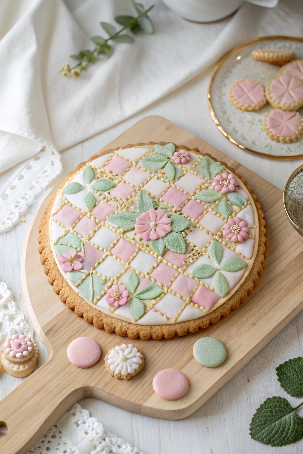 Elevate your cookie game with a stunning mosaic masterpiece—simple, artistic, unforgettable.