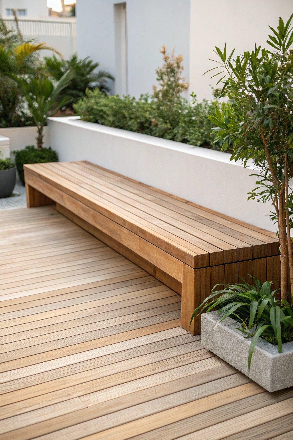 Serenity in simplicity: a modern minimalist deck retreat.
