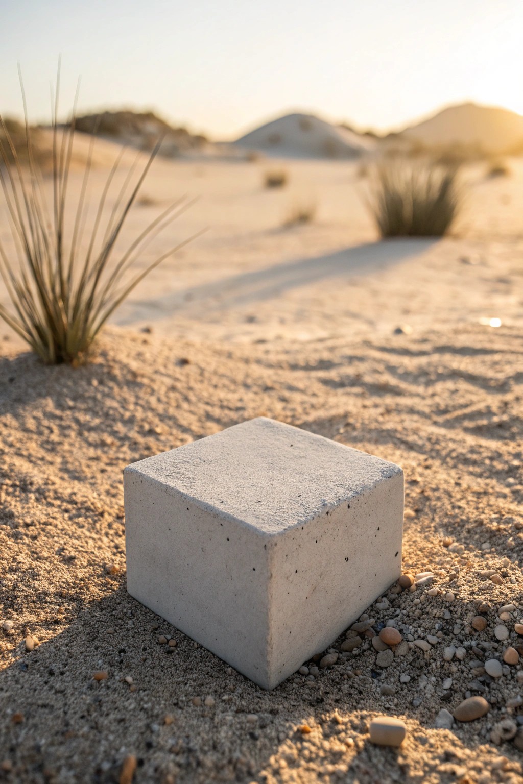 Modern desert vibes: elevate your landscape with simple geometric paver patterns.