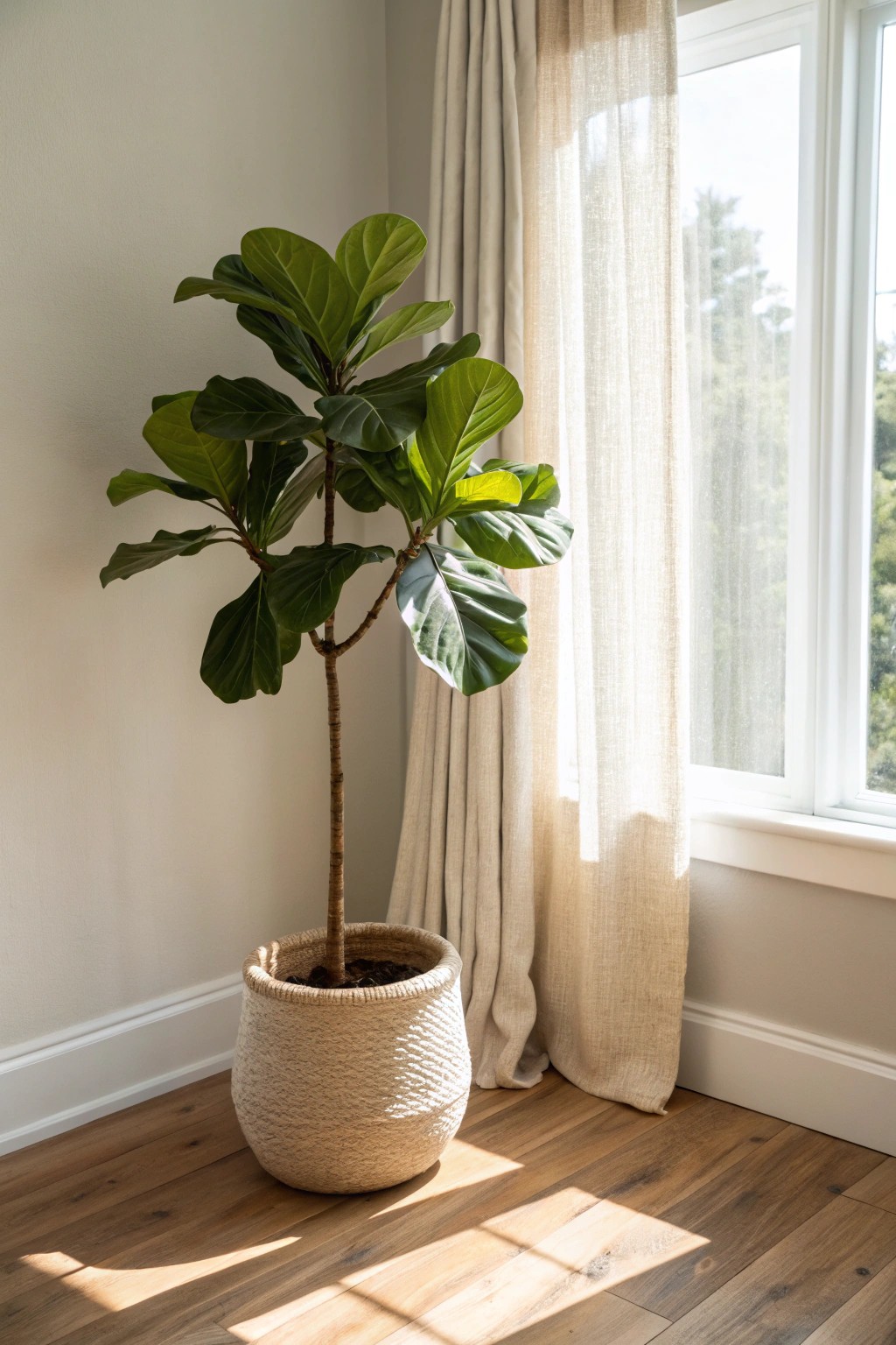 Bring your family room to life with a statement plant—where natural beauty meets timeless design.