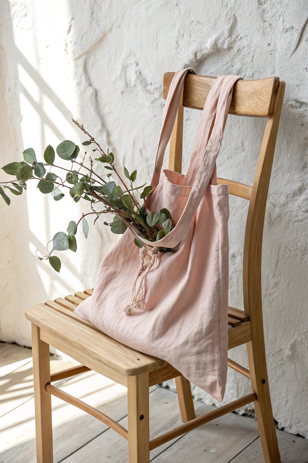 Chic and sustainable: a handmade tote bag with a story, perfect for Mother's Day.