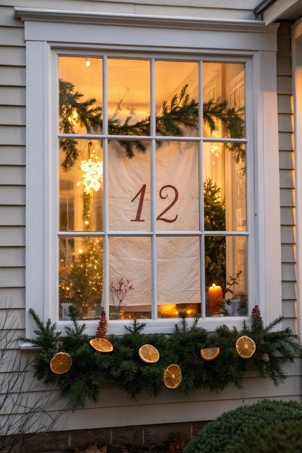 Craft a magical neighborhood tradition with a handcrafted Advent calendar window.