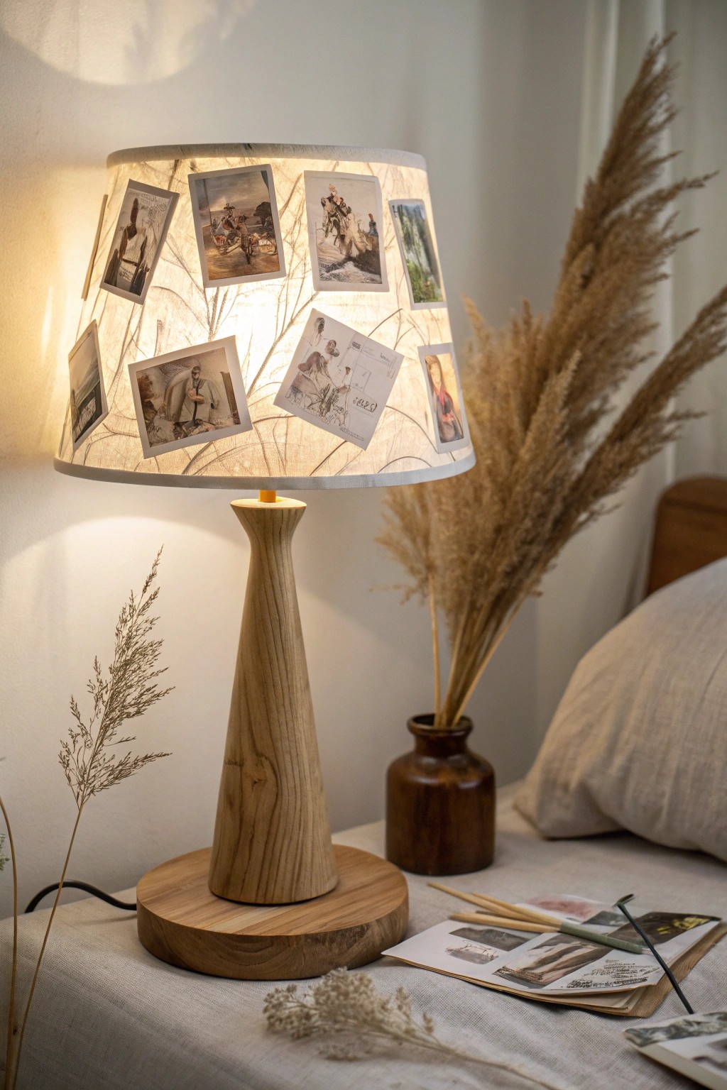 Illuminate your space with cherished memories—handcrafted photo lampshade for a cozy, personal touch.