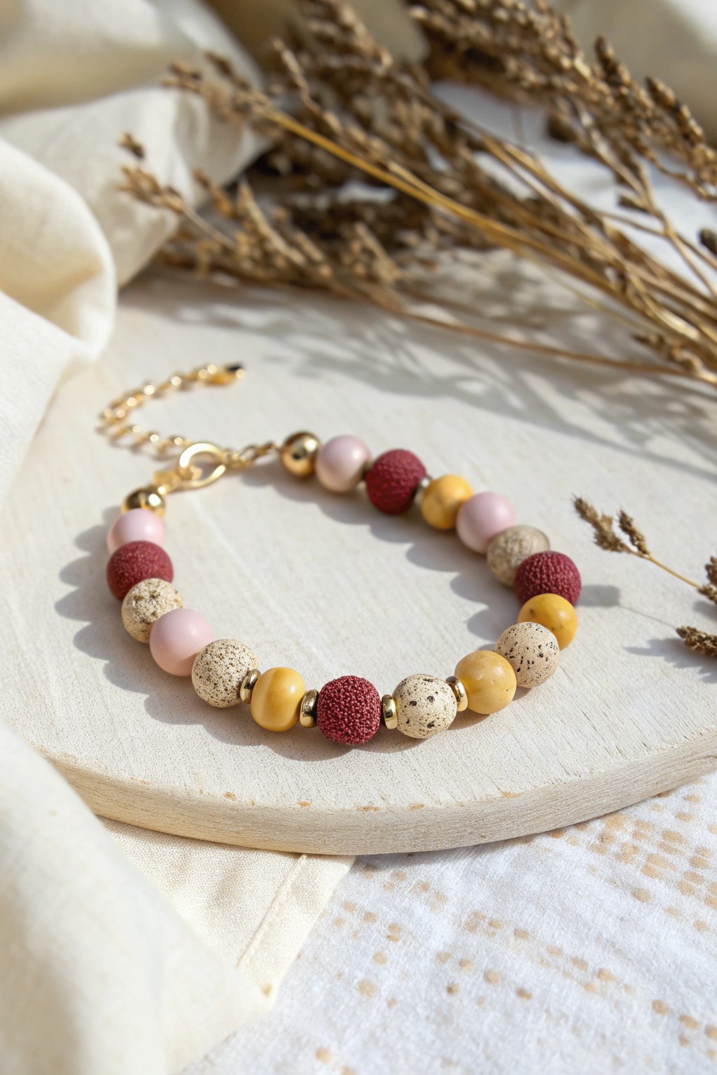 Celebrate every season with handcrafted clay bead bracelets in dreamy, on-trend colors.