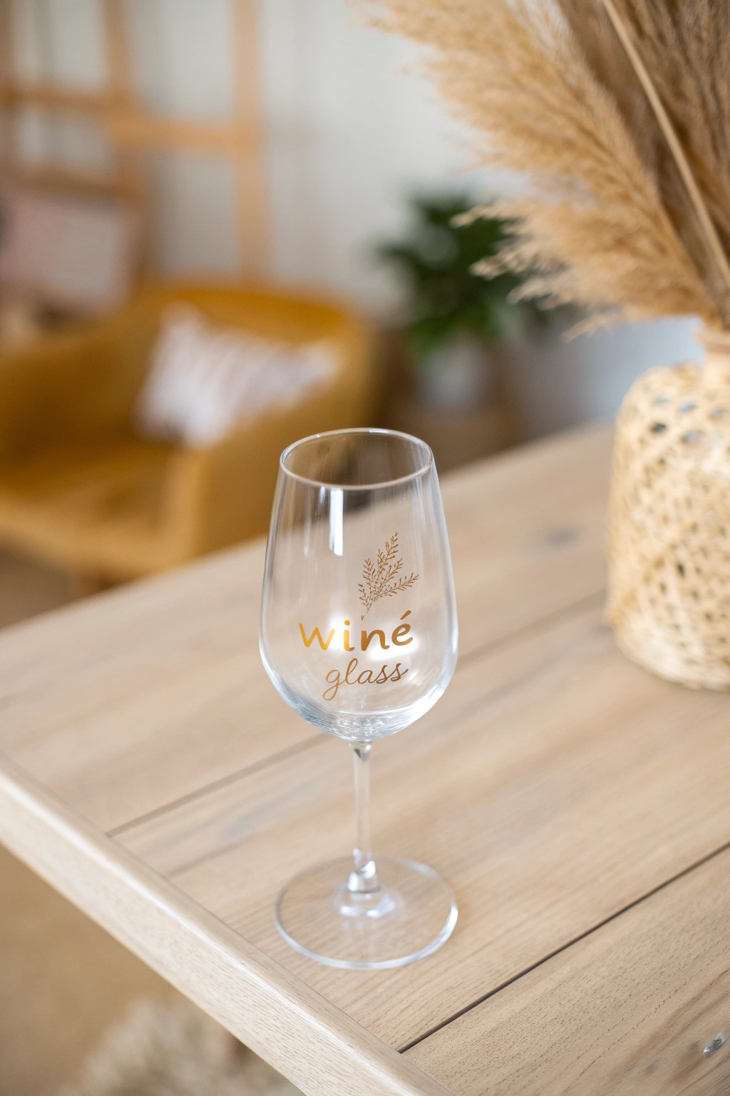 Discover the secret at the bottom—personalized wine glass art for a magical finishing touch.