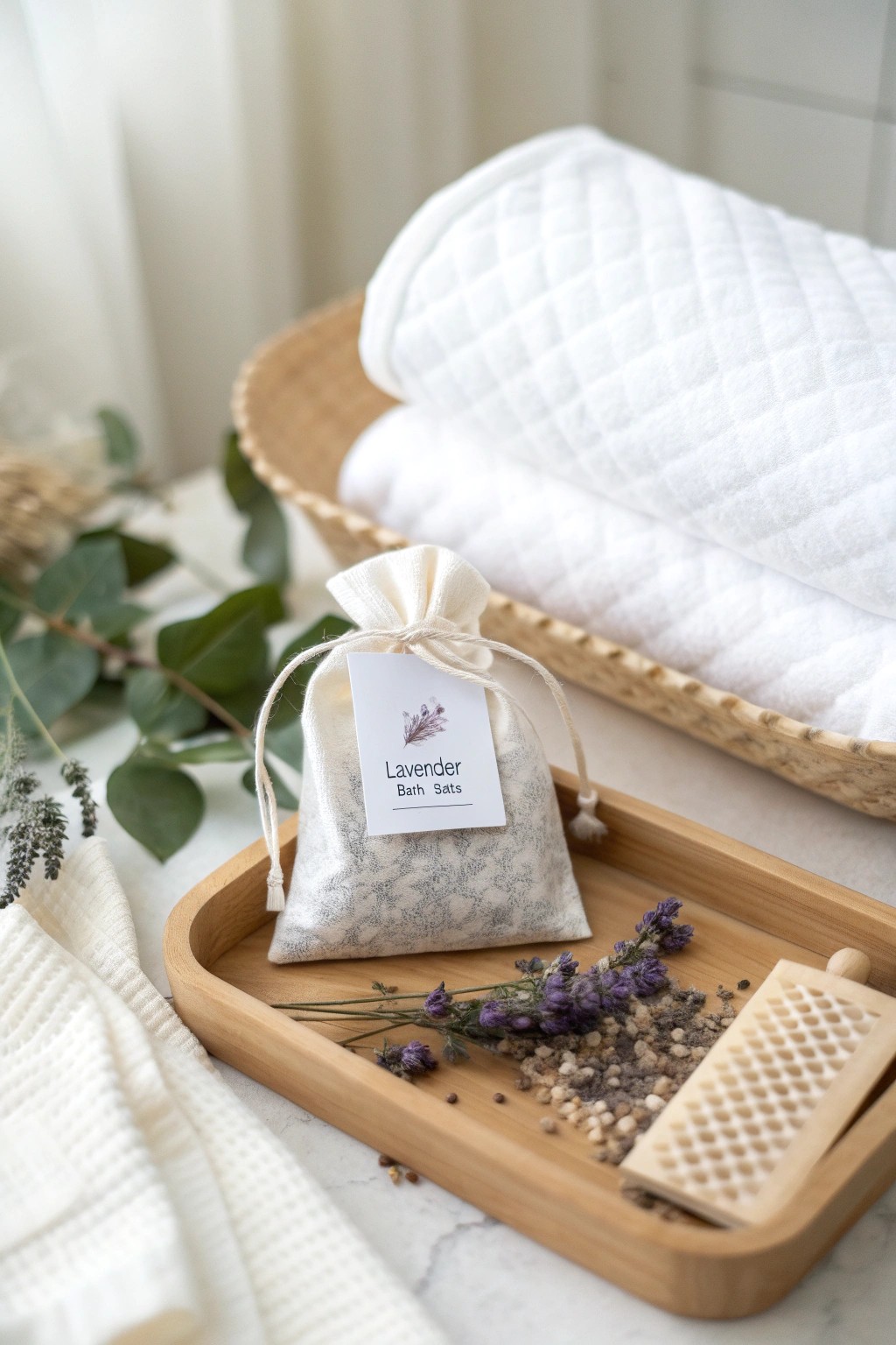 A handcrafted mini spa kit: the perfect pampering gift for new moms.