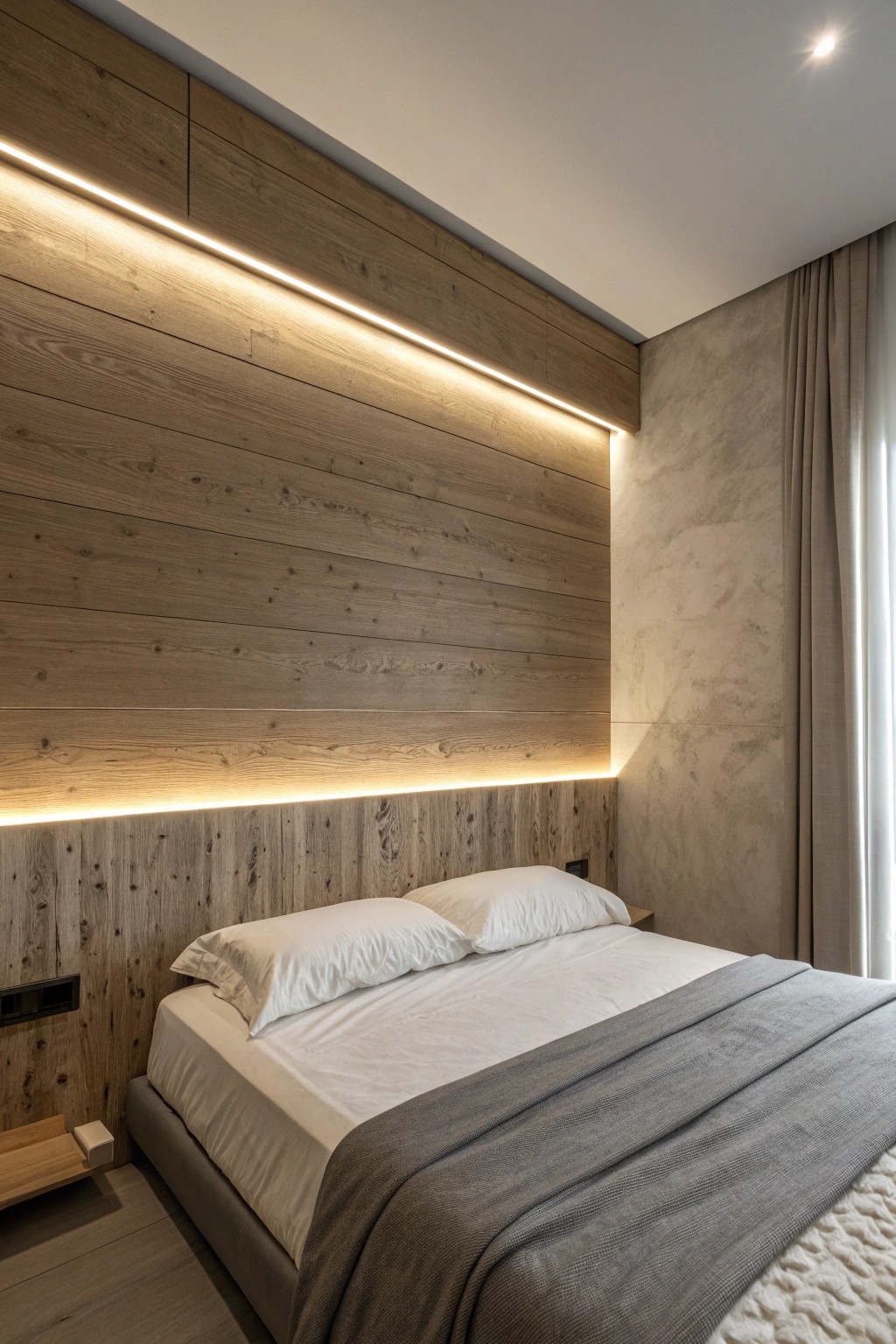 Transform your bedroom with the calming glow of hidden LED accent lighting.